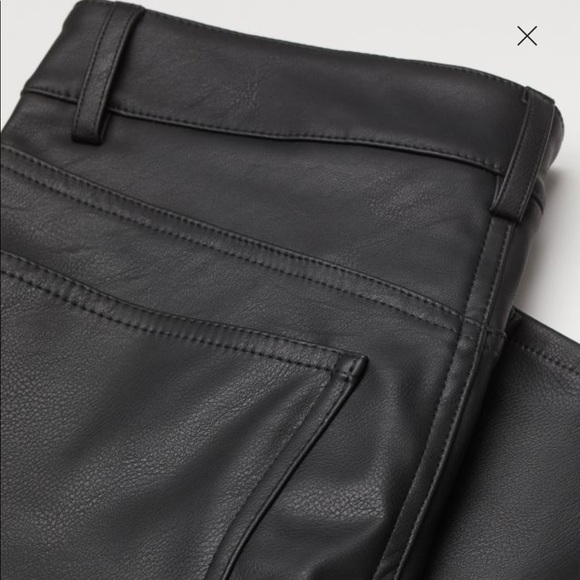 NWT Sz 20 H&M Faux Leather Pants - Picture 2 of 8